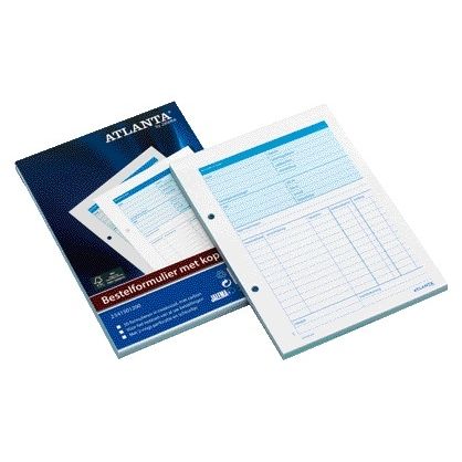 Atlanta by Jalema - Bon de commande Djois A5 avec blanc carbone