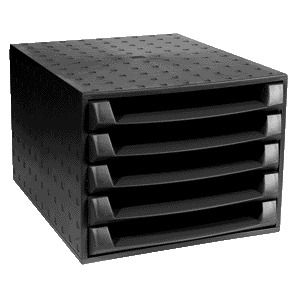 Exacompta - Schubladenbox Ecoblack schwarz