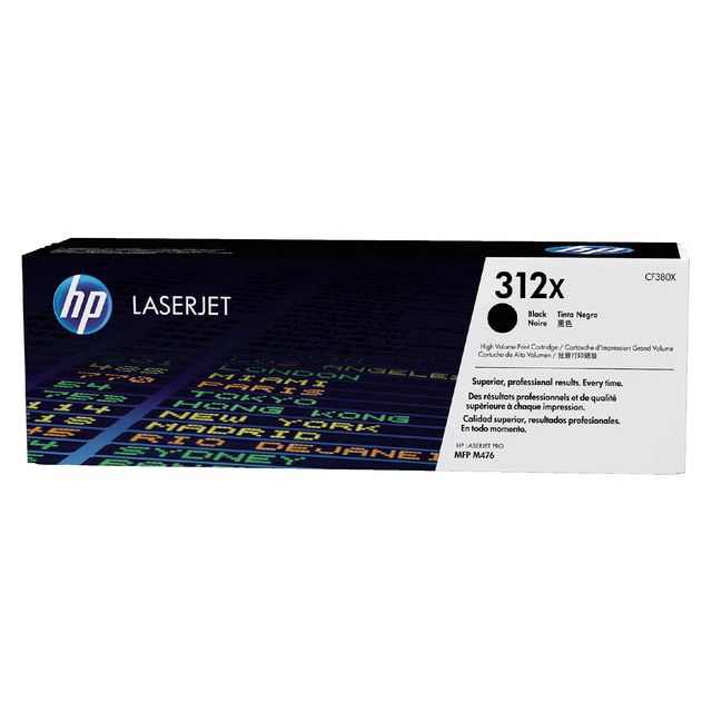 HP - Toner 312x, 4 400 pages, OEM CF380X, noir