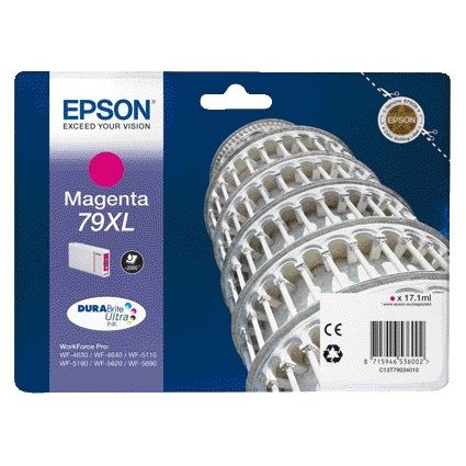 Epson -  Tower of Pisa Singlepack Magenta 79XL DURABrite Ultra Ink