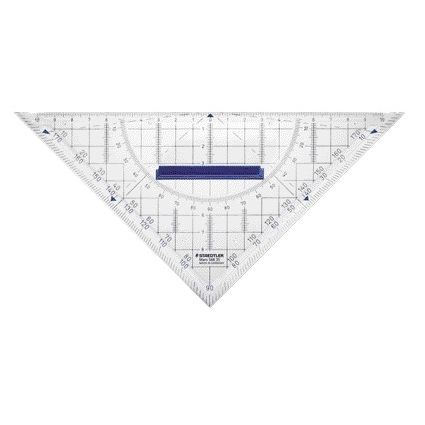 Staedtler - Geodreieck 568 220mm transparent | 10 Stück