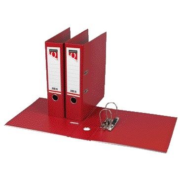 Quantore - Ordner A4 80mm PP rouge foncé
