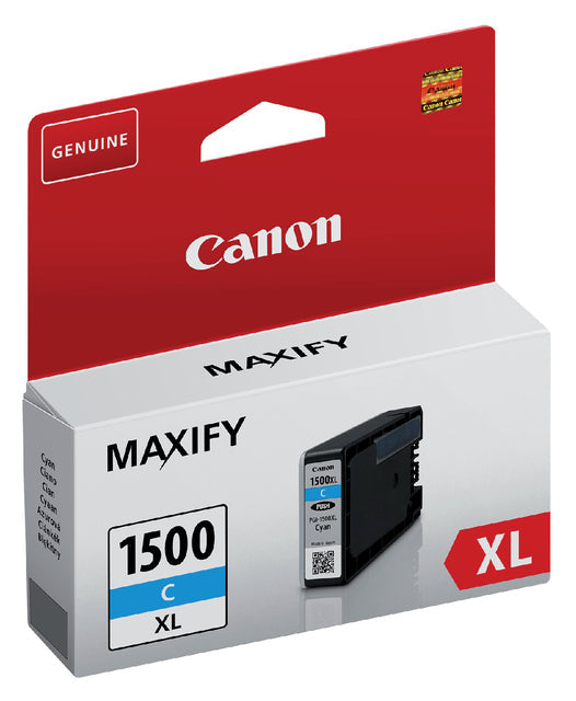 Canon - inktcartridge PGI-1500XL, 1.020 pagina's, OEM 9193B001, cyaan