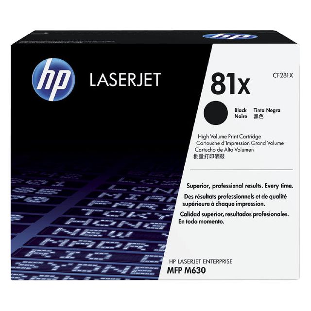 HP - Toner 81x, 25 000 pages, OEM CF281X, noir