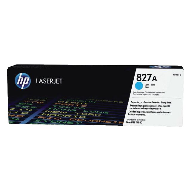 HP - Tonercartridge hp cf301a 827a blauw