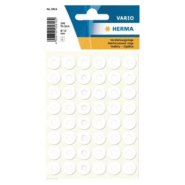 HERMA - Anneaux de renfort 5816 12mm 240 pièces