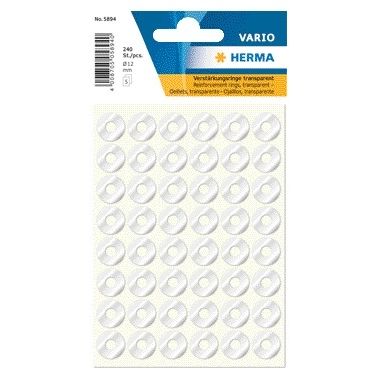 HERMA -  Versterkingsringen  5894 12mm 240st | 100 stuks