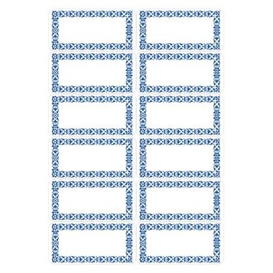 HERMA -  Etiket  3742 keuken blauw | 100 stuks