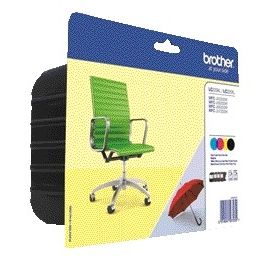 Brother - Cartouche d'encre LC-229XLVALBP noire + 3 couleurs
