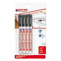 Edding -  Viltstift  400 rond 1mm zwart | 10 stuks