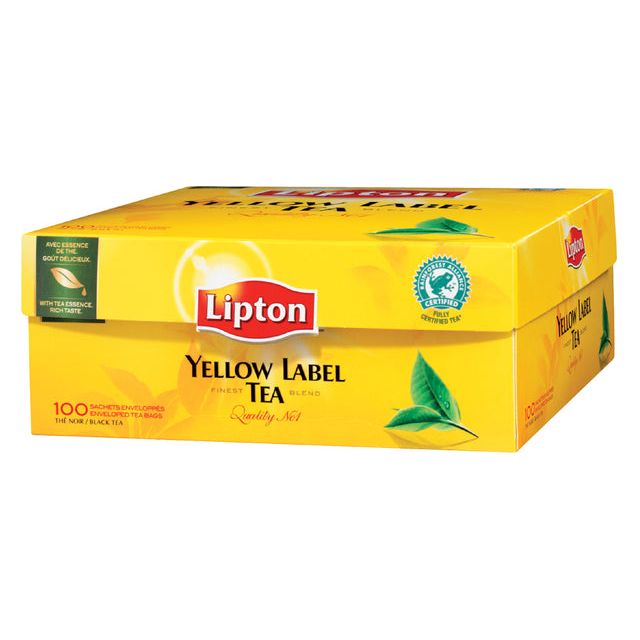 Lipton - Thee lipton yellow label zonder envelop 100x1.5gr | 12 stuks