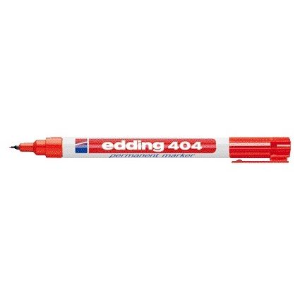 Edding - Feutre 404 rond 0,75mm rouge | 10 pièces