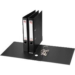 Quantore - Ordner A4 50mm PP schwarz | 10 Stück