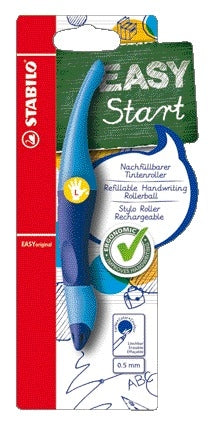 STABILO - Stylo roller Easyoriginal gaucher bleu clair/foncé blister de 1 pièce | 3 pièces