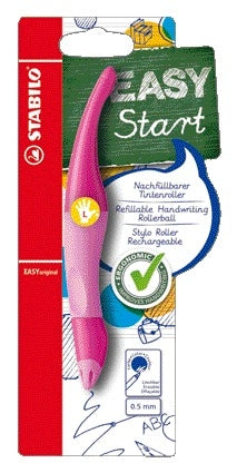 STABILO - Stylo roller Easyoriginal gaucher rose/rose clair blister de 1 pièce | 3 pièces