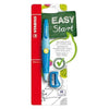 Stabilo - Porte-mine Easyergo HB 3,15mm gauche bleu/bleu foncé avec taille-crayon blister de 1 pièce