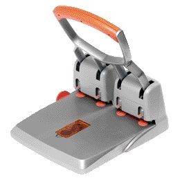 Rapid - Perforator Supreme HDC150/4 Heavy Duty 4-Loch 150 Blatt Silber/Orange