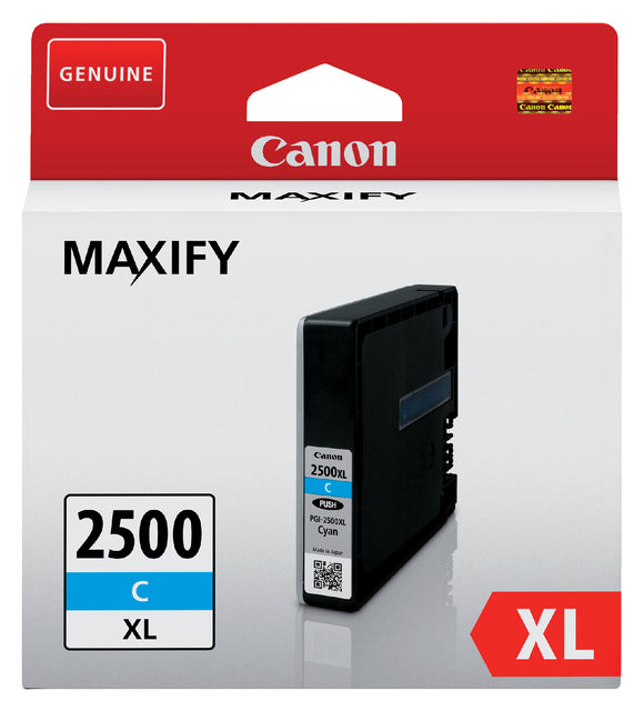 Canon - inktcartridge PGI-2500XL, 1.760 pagina's, OEM 9265B001, cyaan