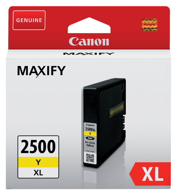 Canon - Inkcartridge PGI -2500XL, 1.760 Seiten, OEM 9267B001, Geel