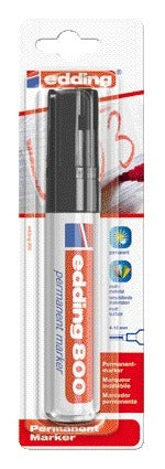 Edding - Feutre 800 diagonale 4-12mm noir blister de 1 pièce | 6 pièces