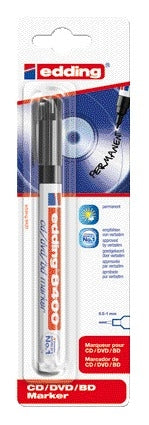 Edding - Marqueur CD 8400 rond 0,5-1,0mm noir blister de 1 pièce