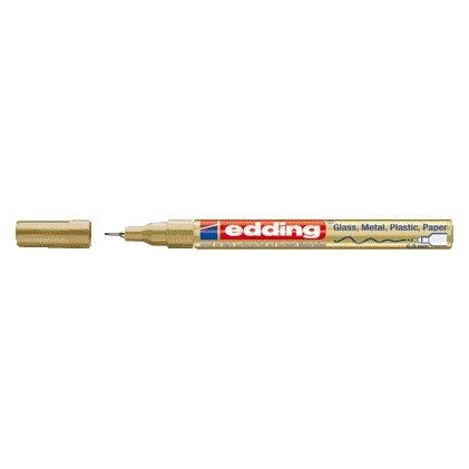 Edding - Marqueur à base d'huile 780 0.8mm or | 10 pièces
