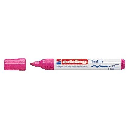 Edding -  Textielmarker  4500 rond 2-3mm roze