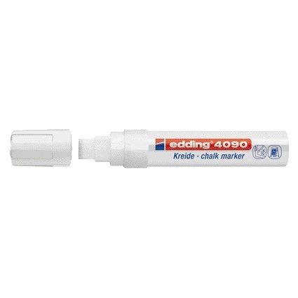 Edding - Marqueur à craie 4090 diagonale de fenêtre 4-15mm blanc
