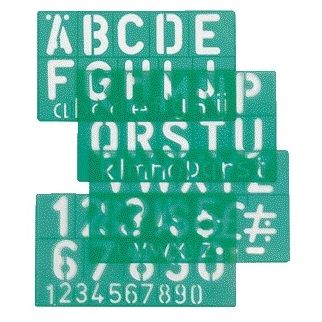 Linex - Modèle lettre majuscules/lettres/chiffres 50mm
