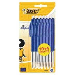 Bic - Stylo à bille m10 m bleu | 20 pièces