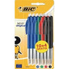Bic - Stylo bille M10 moyen assorti blister de 10+4 offert