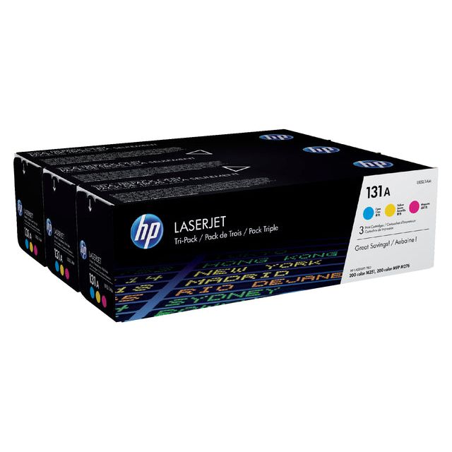 HP - Toner 131a, 1 800 pages, OEM U0SL1AM, 3 couleurs