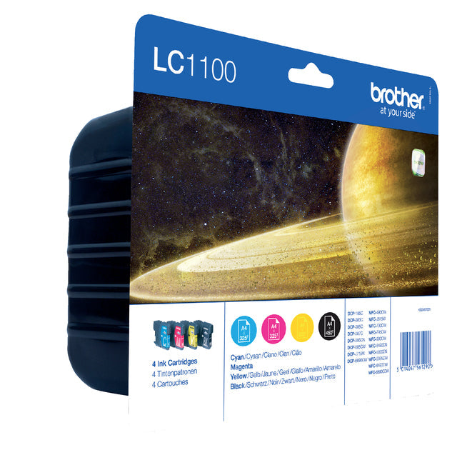 Brother - Inktcartridge brother lc-1100valbp zwart +3kleuren | 4 stuks