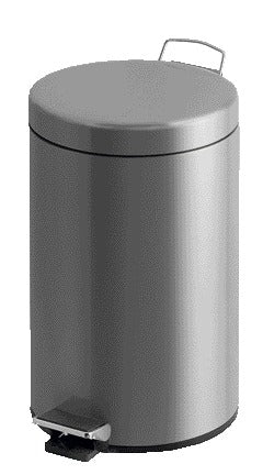 Vepa Bins - Poubelle à pédale V-part 12 litres en acier inoxydable mat