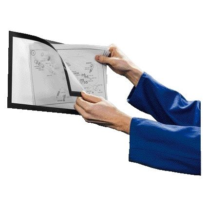 Langlebig - Duraframe 498501 magnetisch Plus A4 schwarz 2 Stück