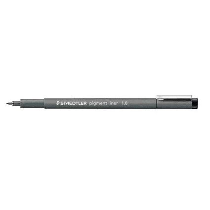 Staedtler - Fineliner Pigment 308 noir 1.0mm | 10 pièces
