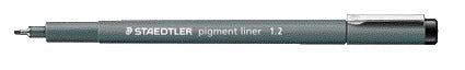 Staedtler - Fineliner Pigment 308 noir 1.2mm
