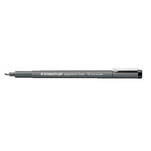 Staedtler - Fineliner Pigment 308 schwarz 0,3-2,0mm | 10 Stück