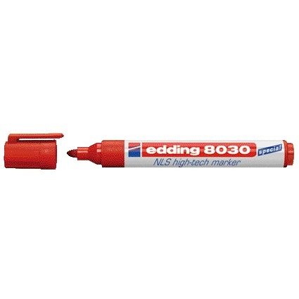 Edding - Filzstift 8030 NLS Hightech 1,5-3mm rot | 10 Stück