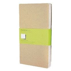 Moleskine - Carnet 130x210mm vierge 160 pages kraft 70gr lot de 3 pièces