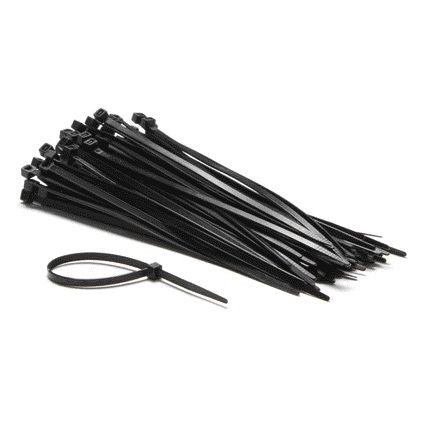 IEZZY - Attaches de câble nylon 4,8x200mm D 49,5mm noir 100 pièces