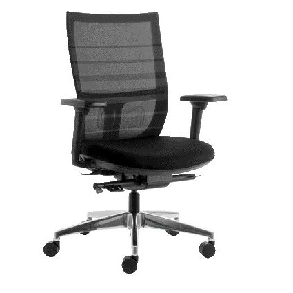 Euroseats -  Bureaustoel  curve deluxe 001 zwart