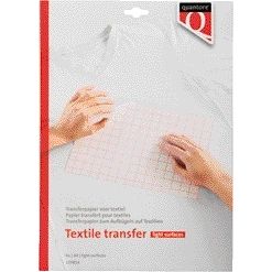 Quantore - Papier transfert jet d'encre pour vêtements textiles légers 6 feuilles | 40 pièces