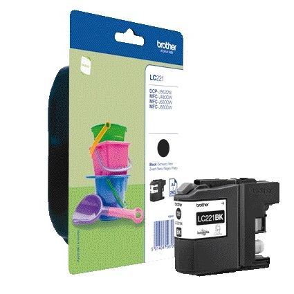 Brother - Tintenpatrone LC-221BK schwarz