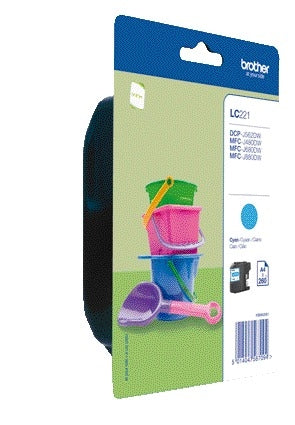 Brother - Tintenpatrone LC-221C blau