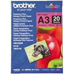 Brother -  Fotopapier BP-71 A3 260gr glossy 20 vel