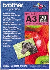 Brother - Papier photo BP-71 A3 260gr brillant 20 feuilles