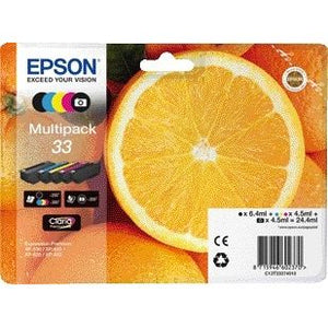Epson -  Inktcartridge  33 t3337 2x zwart + 3 kleuren