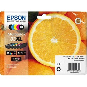 Epson - Tintenpatrone 33XL T3357 2x Schwarz + 3 Farben