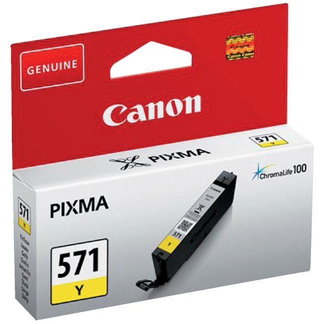 Canon - Inkcartridge CLI -571y, 173 Fotos, OEM 0388c001, Geel